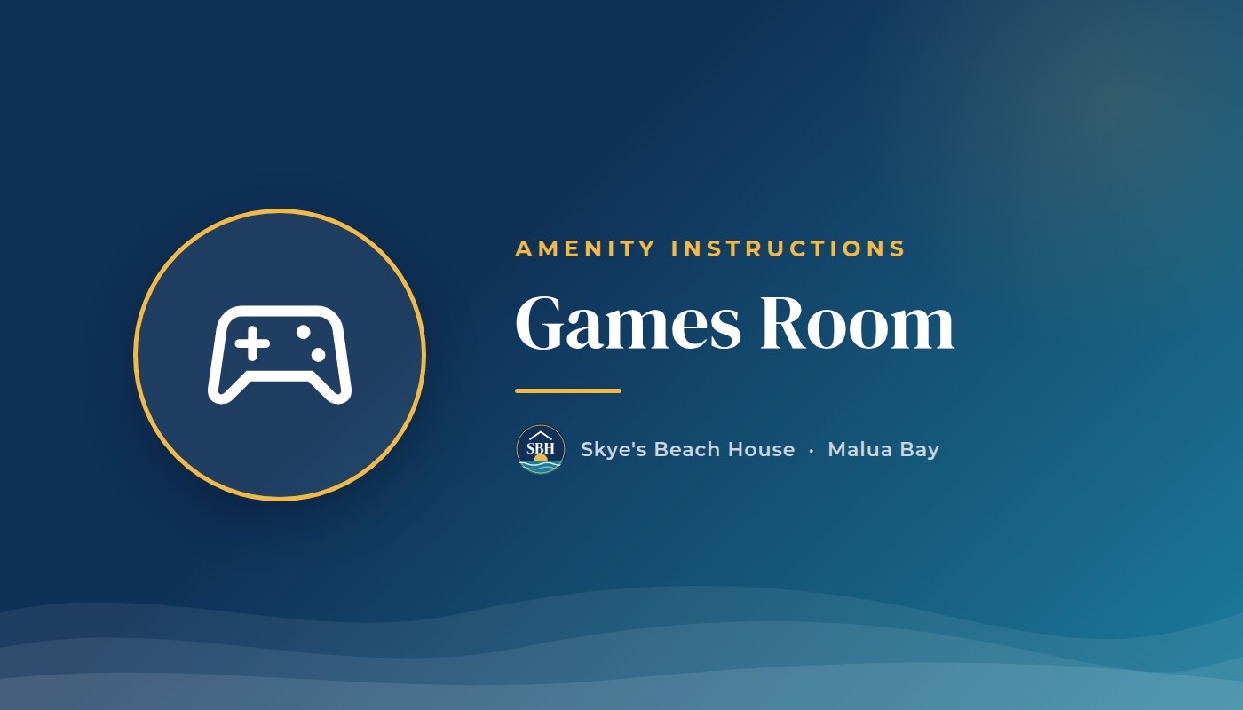 Games room and arcade machines