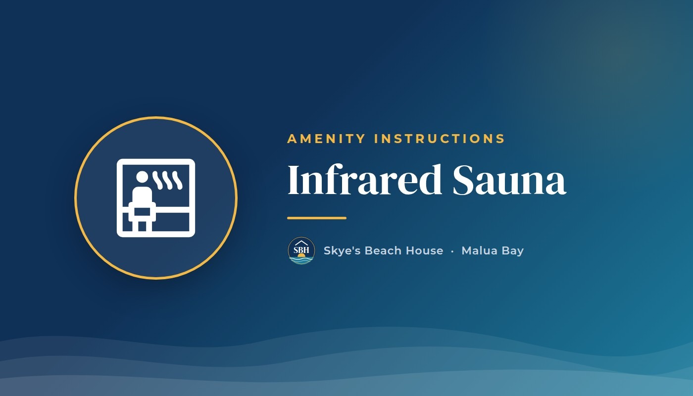 Infrared sauna