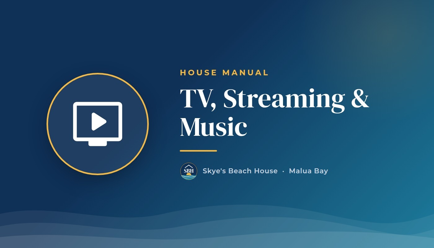 TV, streaming and music