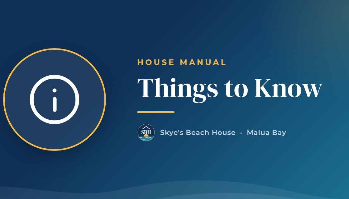 Things to know before you arrive