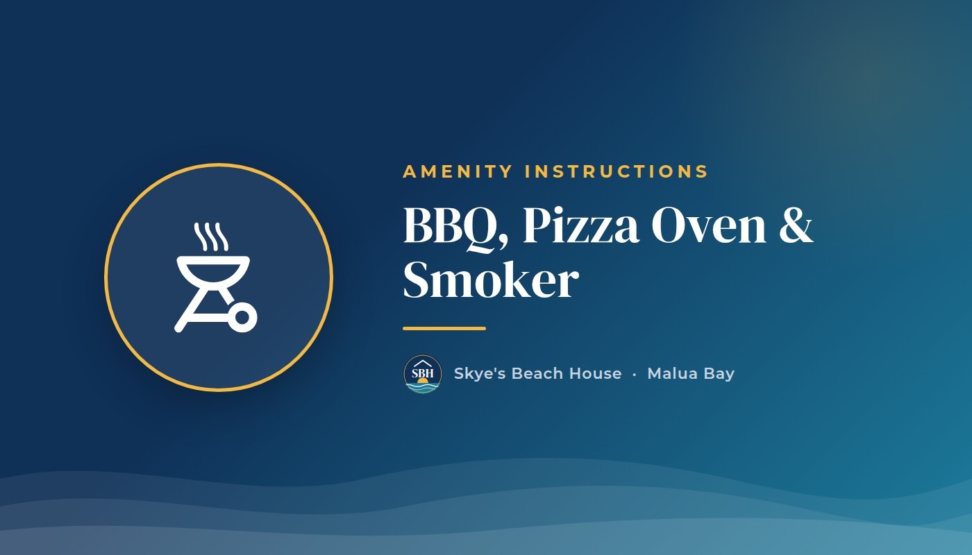 BBQ, smoker and pizza oven